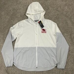 Under Armour Squad Warm-Up Jacket XL Full Zip White UA Storm Windbreaker New